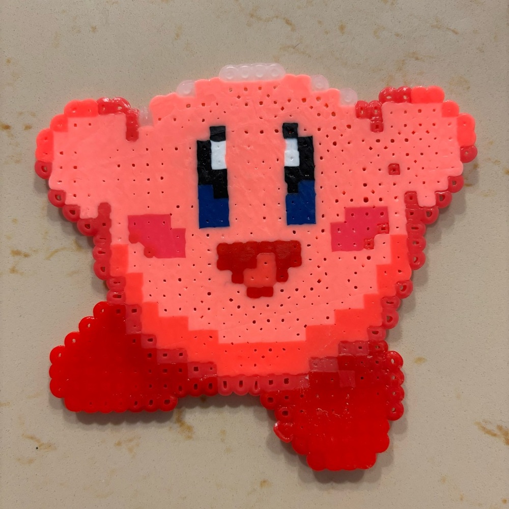 Kirby Nintendo Perler Bead Magnet
